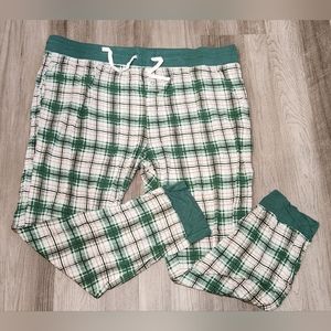 GUC Little Sleepies Noel plaid women's XXL joggers